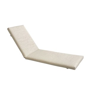 woo-123542 SUNLOUNGER ΜΑΞΙΛΑΡΙ ΞΑΠΛΩΣΤΡΑΣ TEXTILENE ΜΠΕΖ ΜΕ ΦΕΡΜΟΥΑΡ & VELCRO (FOAM+POLYESTER)