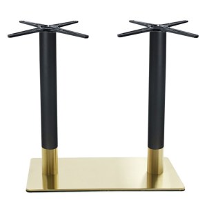 woo-123705 RIVA ΒΑΣΗ ΤΡΑΠΕΖΙΟΥ ΜΑΚΡΟΣΤΕΝΗ GOLD INOX #201 - BLACK / 21,20 KG