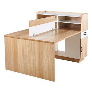 woo-124463 WORKSTATION ΓΡΑΦΕΙΟ - ΣΤΑΘΜΟΣ ΕΡΓΑΣΙΑΣ 2 ΘΕΣΕΩΝ, MELAMINE ΑΠΟΧΡΩΣΗ SONOMA-ΑΣΠΡΟ