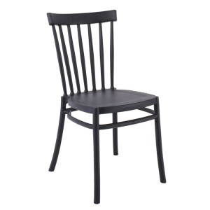 woo-124796 WINDSOR ΚΑΡΕΚΛΑ ΤΡΑΠΕΖΑΡΙΑΣ ΚΗΠΟΥ ΣΤΟΙΒΑΖΟΜΕΝΗ, PP ΜΑΥΡΟ UV PROTECTION