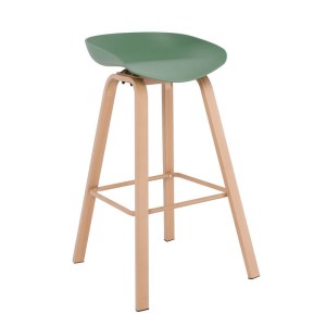 woo-124845 PENT ΣΚΑΜΠΟ BAR, ΜΕΤΑΛΛΟ ΒΑΦΗ ΦΥΣΙΚΟ, PP ΠΡΑΣΙΝΟ