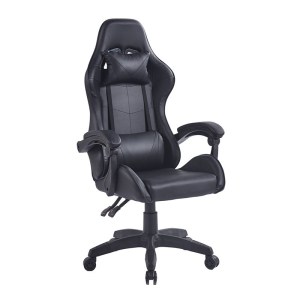 woo-125134 BF7850 GAMING ΠΟΛΥΘΡΟΝΑ ΓΡΑΦΕΙΟΥ ΔΙΕΥΘΥΝΤΗ PU ΜΑΥΡΟ