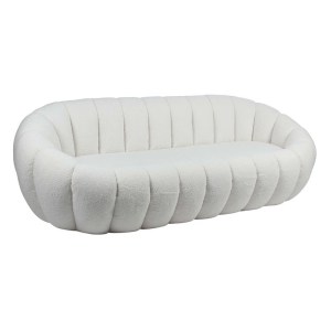 woo-125154 BEVERLY ΚΑΝΑΠΕΣ 3Θ - ΣΑΛΟΝΙΟΥ - ΚΑΘΙΣΤΙΚΟΥ, TEDDY ΥΦΑΣΜΑ ΑΣΠΡΟ