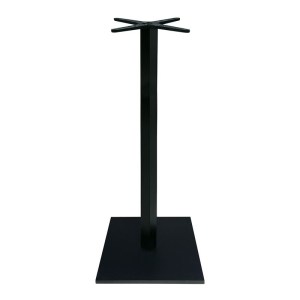 woo-125286 PRATO-W ΒΑΣΗ ΤΡΑΠΕΖΙΟΥ BAR 45X45CM H.93CM ΜΕΤΑΛΛΟ ΒΑΦΗ ΜΑΥΡΟ / 12,50KG