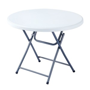 woo-125393 BLOW-R ΤΡΑΠΕΖΙ ΣΥΝΕΔΡΙΟΥ CATERING ΠΤΥΣΣΟΜΕΝΟ, ΜΕΤΑΛΛΟ ΒΑΦΗ ΓΚΡΙ, HDPE ΑΣΠΡΟ