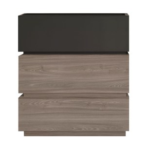woo-125458 VANITY ΣΥΡΤΑΡΙΕΡΑ, ΜΕ 3 ΣΥΡΤ. ΑΠΟΧΡΩΣΕΩΝ SONOMA OAK & GREY, ΜΕ ΑΠΟΣΠΩΜΕΝΑ ΧΡΩΜΑΤΙΚΑ ΜΕΡΗ