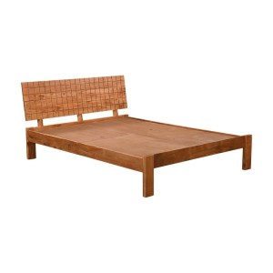 woo-125669 CAPITAL ΚΡΕΒΑΤΙ ΔΙΠΛΟ, ΓΙΑ ΣΤΡΩΜΑ 150X200CM, ΑΚΑΚΙΑ ΦΥΣΙΚΟ