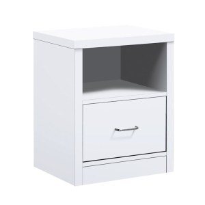 woo-125697 LIFE LUX ΚΟΜΟΔΙΝΟ ΜΕ 1 ΣΥΡΤΑΡΙ - ΑΣΠΡΟ