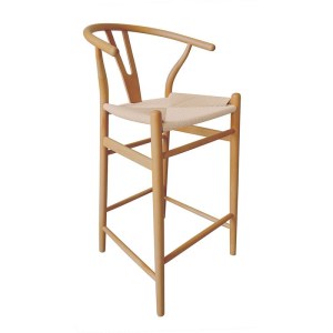 woo-125893 LIMA ΣΚΑΜΠΟ BAR, ΞΥΛΟ ΟΞΙΑ, ΦΥΣΙΚΟ, ΚΑΘΙΣΜΑ PAPER ROPE ΦΥΣΙΚΟ (ΥΨΟΣ ΚΑΘ.67CM)