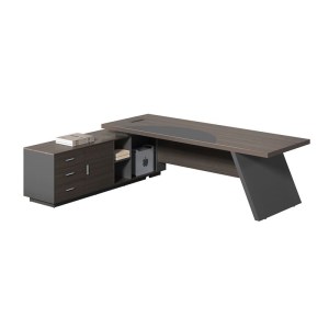 woo-125907 MASTER ΓΡΑΦΕΙΟ ΑΡΙΣΤΕΡΗ ΓΩΝΙΑ, ΑΠΟΧΡΩΣΗ GREY WALNUT