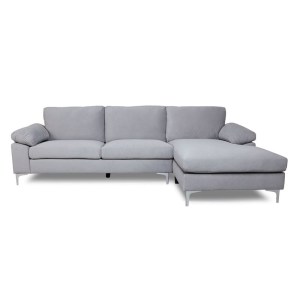 woo-125963 ALEX ΚΑΝΑΠΕΣ ΣΑΛΟΝΙΟΥ ΚΑΘΙΣΤΙΚΟΥ ΑΡΙΣΤΕΡΗ ΓΩΝΙΑ, ΥΦΑΣΜΑ ΓΚΡΙ VELURE