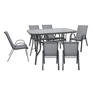 woo-126004_rio-set-trapezaria-kipou-metallo-anthraki-textilene-gkri-trapezi-6-polythrones-enlarge RIO SET ΤΡΑΠΕΖΑΡΙΑ ΚΗΠΟΥ ΜΕΤΑΛΛΟ ΑΝΘΡΑΚΙ, TEXTILENE ΓΚΡΙ: ΤΡΑΠΕΖΙ + 6 ΠΟΛΥΘΡΟΝΕΣ