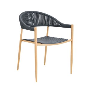 woo-126046 MALTA ΠΟΛΥΘΡΟΝΑ ΣΤΟΙΒΑΖΟΜΕΝΗ, ΜΕΤΑΛΛΟ ΒΑΦΗ ΦΥΣΙΚΟ, PP-UV ΓΚΡΙ, ROPE WICKER ΓΚΡΙ