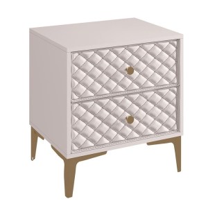 woo-126082 LANA ΚΟΜΟΔΙΝΟ ΜΕ 2 ΣΥΡΤΑΡΙΑ, ΑΠΟΧΡΩΣΗ ΕΚΡΟΥ, ΜΕ ΠΡΟΣΟΨΗ PU ΚΑΠΙΤΟΝΕ