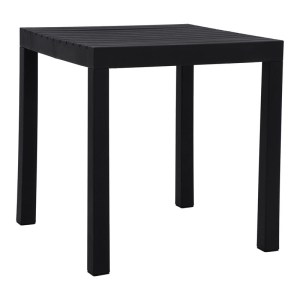 woo-126357 DALTON ΤΡΑΠΕΖΙ ΚΗΠΟΥ-ΒΕΡΑΝΤΑΣ ΜΕΤΑΛΛΟ ΒΑΦΗ ΜΑΥΡΟ, PP-UV ΜΑΥΡΟ