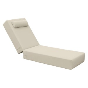 woo-126638 SUNLOUNGER ΜΑΞΙΛΑΡΙ ΞΑΠΛΩΣΤΡΑΣ 20CM, ΠΡΟΣΚΕΦΑΛΟ, ΥΦΑΣΜΑ WATER REPELLENT SANDY, ΦΕΡΜΟΥΑΡ