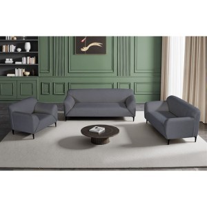 woo-126720 VICTORIA SET ΣΑΛΟΝΙ-ΚΑΘΙΣΤΙΚΟ ΠΟΛΥΘΡΟΝΑ-2ΘΕΣΙΟΣ-3ΘΕΣΙΟΣ, ΥΦΑΣΜΑ ΣΚΟΥΡΟ ΓΚΡΙ