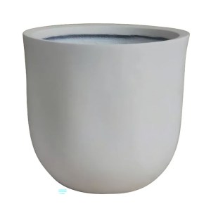 woo-126805 FLOWER POT-18 ΑΠΟΧΡΩΣΗ IVORY WHITE