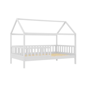 woo-126806 DREAM MONTESSORI ΠΑΙΔΙΚΟ ΚΡΕΒΑΤΙ, ΓΙΑ ΣΤΡΩΜΑ 90X190CM, ΞΥΛΟ ΠΕΥΚΟΥ ΑΠΟΧΡΩΣΗ ΑΣΠΡΟ
