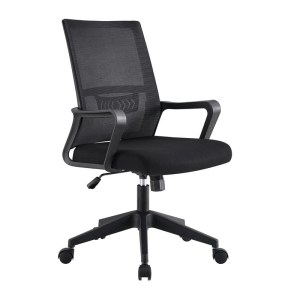 woo-126850 BF2965 ΠΟΛΥΘΡΟΝΑ ΓΡΑΦΕΙΟΥ ΥΦΑΣΜΑ ΜΑΥΡΟ MESH