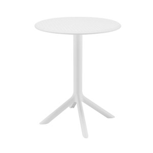 woo-126961 MODA-W ΤΡΑΠΕΖΙ ΚΗΠΟΥ - ΒΕΡΑΝΤΑΣ, PP - UV PROTECTION, ΑΠΟΧΡΩΣΗ ΑΣΠΡΟ