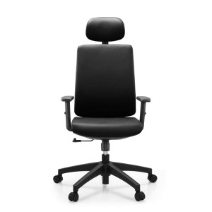 woo-127150 BF8200 ΠΟΛΥΘΡΟΝΑ ΓΡΑΦΕΙΟΥ ΔΙΕΥΘΥΝΤΗ, PU ΜΑΥΡΟ