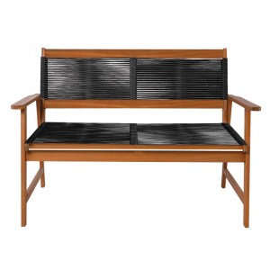 woo-127207 SPRING LIVING ΚΑΝΑΠΕΣ 2ΘΕΣΙΟΣ ΚΑΘΙΣΤΙΚΟΥ ΒΕΡΑΝΤΑΣ-ΚΗΠΟΥ, ΑΚΑΚΙΑ ΦΥΣΙΚΟ-ROPEWICKER ΜΑΥΡΟ