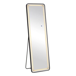woo-127352 LED-7 ΚΑΘΡΕΠΤΗΣ ΤΟΙΧΟΥ-ΔΑΠΕΔΟΥ ΦΩΤΙΖΟΜΕΝΟΣ, ΑΛΟΥΜΙΝΙΟ ΜΑΥΡΟ, ΑΦΗΣ ΜΕ 3 ΕΠΙΛΟΓΕΣ ΦΩΤΙΣΜΟΥ