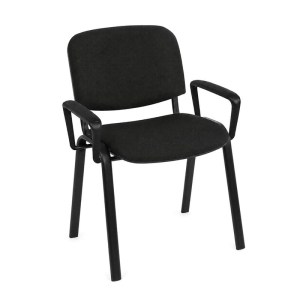 woo-127480 SIGMA ΠΟΛΥΘΡΟΝΑ ΓΡΑΦΕΙΟΥ ΕΠΙΣΚΕΠΤΗ ΜΕΤΑΛΛΟ ΜΑΥΡΟ / ΥΦΑΣΜΑ ΜΑΥΡΟ