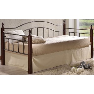 woo-19989_e-00017401-huge VINCENT DAYBED ΚΡΕΒΑΤΙ ΜΟΝΟ ΜΕΤΑΛΛΟ ΒΑΦΗ ΜΑΥΡΟ, ΞΥΛΟ ΚΑΡΥΔΙ