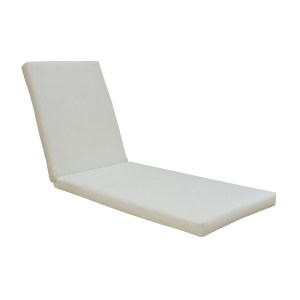 woo-23260 SUNLOUNGER ΜΑΞΙΛΑΡΙ ΞΑΠΛΩΣΤΡΑΣ ΥΦΑΣΜΑ ΕΚΡΟΥ WATER REPELLENT, FOAM+POLYESTER ΦΕΡΜΟΥΑΡ-VELCRO