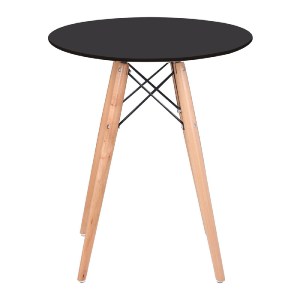 woo-23806_e-00015753-huge ART WOOD TΡΑΠΕΖΙ, ΠΟΔΙΑ ΟΞΙΑ ΦΥΣΙΚΟ, ΕΠΙΦΑΝΕΙΑ MDF ΜΑΥΡΟ