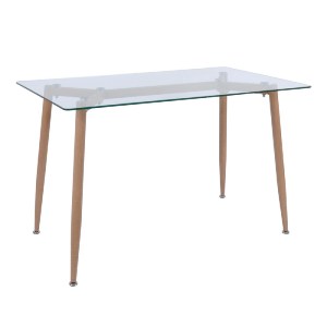 woo-25196_e-00017519-huge OLSEN ΤΡΑΠΕΖΙ ΤΡΑΠΕΖΑΡΙΑΣ ΚΟΥΖΙΝΑΣ - ΜΕΤΑΛΛΟ ΒΑΦΗ ΦΥΣΙΚΟ - ΓΥΑΛΙ CLEAR