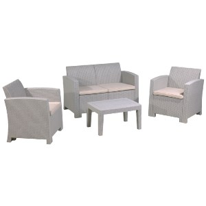 woo-26361_e-00018588-huge SAVANNA SET ΣΑΛΟΝΙ ΚΗΠΟΥ ΒΕΡΑΝΤΑΣ K/D, PP-UV SAND GREY ΜΑΞΙΛΑΡΙΑ ΜΠΕΖ