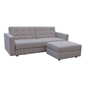 woo-27809 JACKSON ΚΑΝΑΠΕΣ - ΚΡΕΒΑΤΙ ΚΑΙ ΣΚΑΜΠΟ ΜΕ ΧΩΡΟΥΣ ΑΠΟΘΗΚΕΥΣΗΣ, ΥΦΑΣΜΑ ΜΠΕΖ