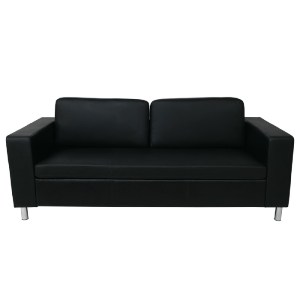 woo-30852 ALAMO ΚΑΝΑΠΕΣ ΣΑΛΟΝΙΟΥ ΚΑΘΙΣΤΙΚΟΥ 3ΘΕΣΙΟΣ - PU ΜΑΥΡΟ