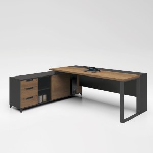 woo-31872_e-00020632-huge PROLINE ΓΡΑΦΕΙΟ ΑΝΑΣΤΡΕΨΙΜΗ ΓΩΝΙΑ, 3 ΣΥΡΤΑΡΙΑ, ΡΑΦΙΑ, ΑΠΟΧΡΩΣΗ ΚΑΡΥΔΙ ΔΡΥΣ - ΜΑΥΡΟ