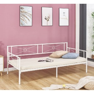 woo-35030_e-00021540-huge QUEEN DAYBED ΚΡΕΒΑΤΙ ΜΕΤΑΛΛΟ ΒΑΦΗ ΑΣΠΡΟ