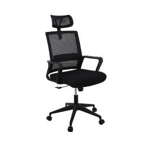 woo-35227 BF2020 ΠΟΛΥΘΡΟΝΑ ΓΡΑΦΕΙΟΥ ΔΙΕΥΘΥΝΤΗ MESH ΜΑΥΡΟ