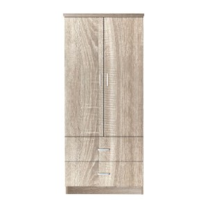 woo-35680_e-00021901-huge CLOSET ΝΤΟΥΛΑΠΑ ΔΙΦΥΛΛΗ, ΡΑΦΙ, ΘΕΣΕΙΣ ΓΙΑ ΚΡΕΜΑΣΤΡΕΣ, 2 ΣΥΡΤΑΡΙΑ, ΑΠΟΧΡΩΣΗ SONOMA