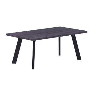 woo-35999 BAXTER ΤΡΑΠΕΖΑΚΙ ΣΑΛΟΝΙΟΥ ΚΑΘΙΣΤΙΚΟΥ, ΜΕΤΑΛΛΟ ΒΑΦΗ ΜΑΥΡΟ, GREY WALNUT