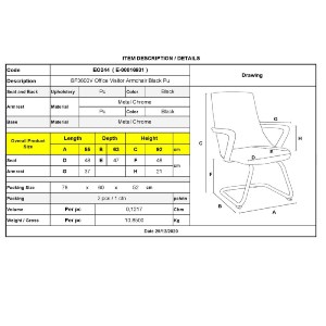 woo-38350_e-00016931_9-huge BF3600V ΠΟΛΥΘΡΟΝΑ ΓΡΑΦΕΙΟΥ ΕΠΙΣΚΕΠΤΗ, ΜΕΤΑΛΛΟ ΒΑΣΗ ΧΡΩΜΙΟ - PU ΜΑΥΡΟ