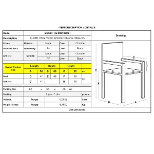 woo-38436_e-00018026_9-huge ELDER ΠΟΛΥΘΡΟΝΑ ΓΡΑΦΕΙΟΥ ΕΠΙΣΚΕΠΤΗ ΧΡΩΜΙΟ, PU ΜΑΥΡΟ