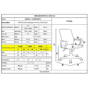 woo-38529 BF2020 ΠΟΛΥΘΡΟΝΑ ΓΡΑΦΕΙΟΥ ΔΙΕΥΘΥΝΤΗ MESH ΜΑΥΡΟ
