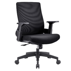 woo-38743 BF8950 ΠΟΛΥΘΡΟΝΑ ΓΡΑΦΕΙΟΥ MESH ΜΑΥΡΟ, ΥΦΑΣΜΑ ΜΑΥΡΟ