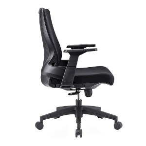 woo-38744 BF8950 ΠΟΛΥΘΡΟΝΑ ΓΡΑΦΕΙΟΥ MESH ΜΑΥΡΟ, ΥΦΑΣΜΑ ΜΑΥΡΟ