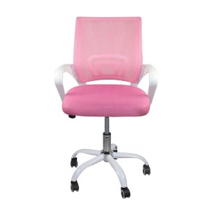 woo-39564 BF2101-SC ΠΟΛΥΘΡΟΝΑ ΓΡΑΦΕΙΟΥ ΧΩΡΙΣ ΑΝΑΚΛΙΣΗ ΑΣΠΡΟ - MESH ΡΟΖ