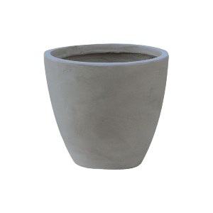 woo-39589 FLOWER POT-3 CEMENT GREY Φ35X32CM