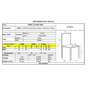 woo-39729_e-00017604_9-huge CELINA ΚΑΡΕΚΛΑ ΜΕΤΑΛΛΟ ΒΑΦΗ ΦΥΣΙΚΟ, ΥΦΑΣΜΑ ΚΑΦΕ