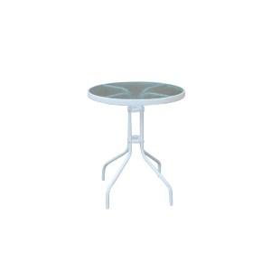 woo-40113_e-00023428-huge BALENO ΤΡΑΠΕΖΙ ΚΗΠΟΥ - ΒΕΡΑΝΤΑΣ, ΜΕΤΑΛΛΟ ΒΑΦΗ ΑΣΠΡΟ, ΓΥΑΛΙ TEMPERED